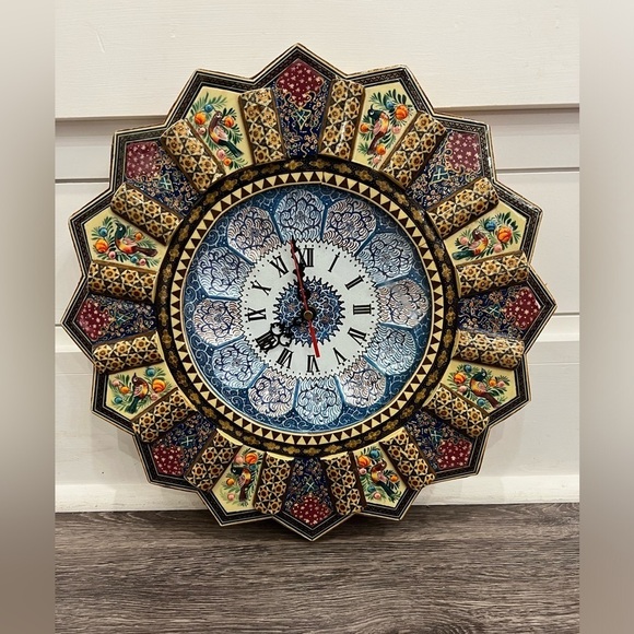 Persian Artisan Hand made Wall Clock - Picture 1 of 4